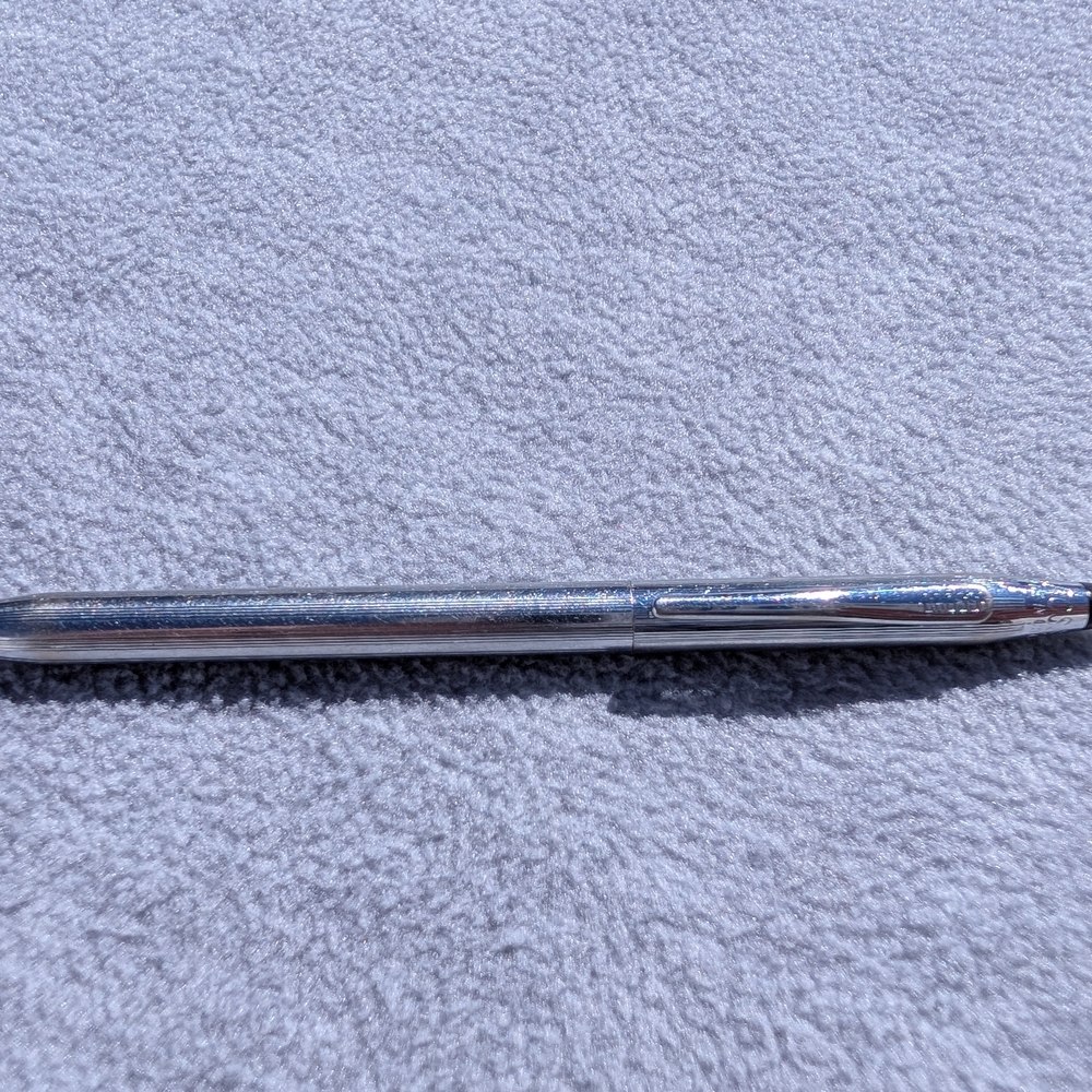 Cross Century Chrome Metal Ballpoint Pen - Sleek Silver Writing Pen